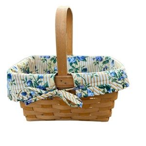 Longaberger Basket with Rose Trellis liner